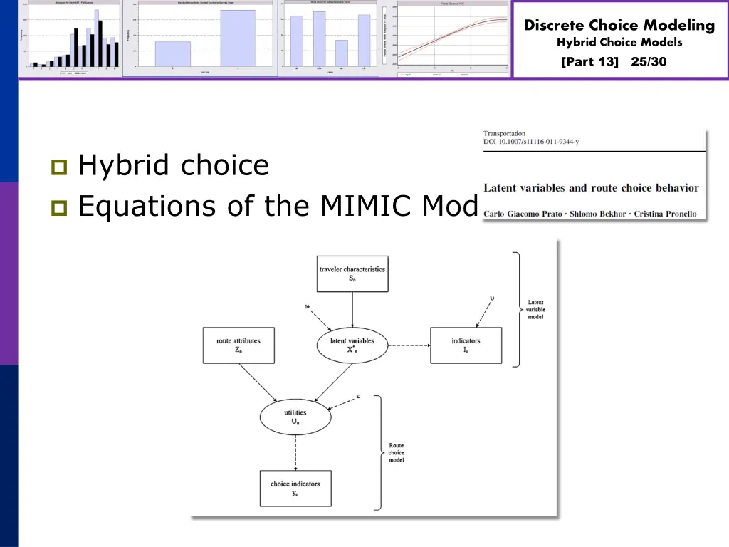 discrete choice modeling hybrid choice models 24