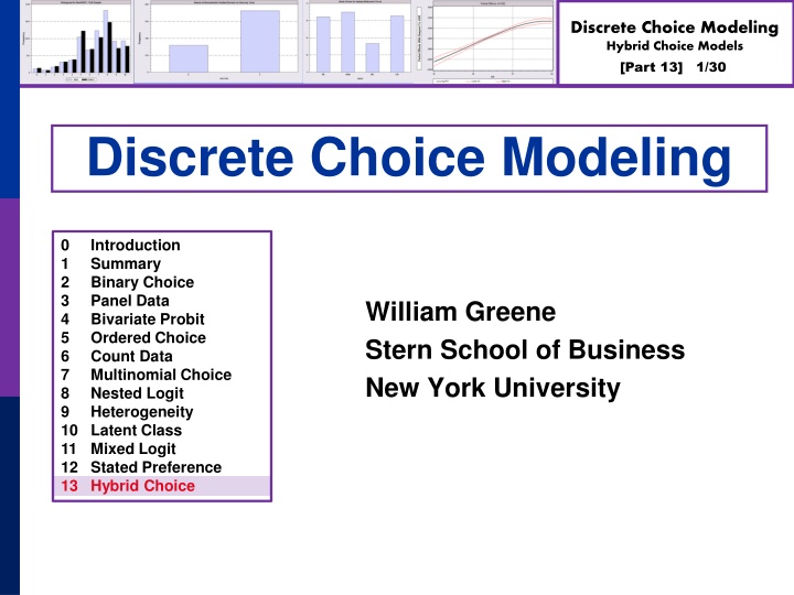 discrete choice modeling hybrid choice models