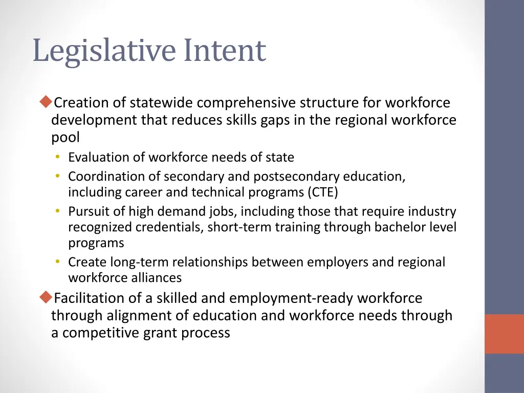 legislative intent