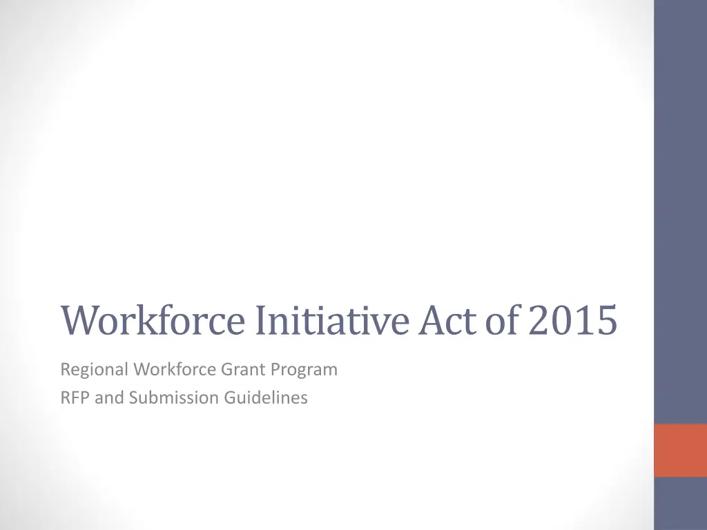 workforce initiative act of 2015