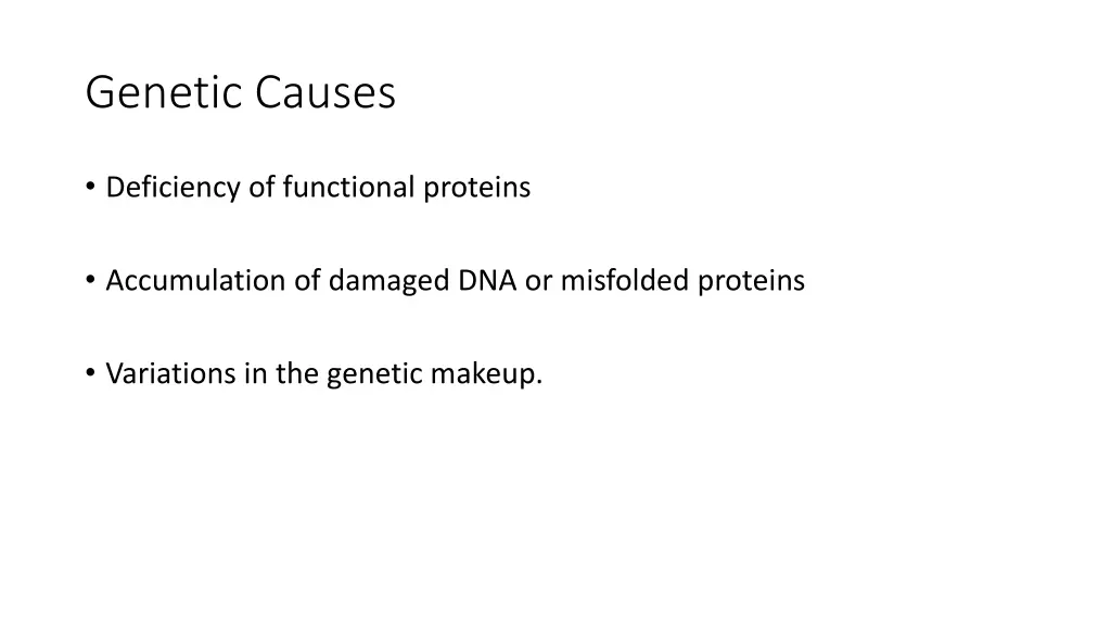 genetic causes