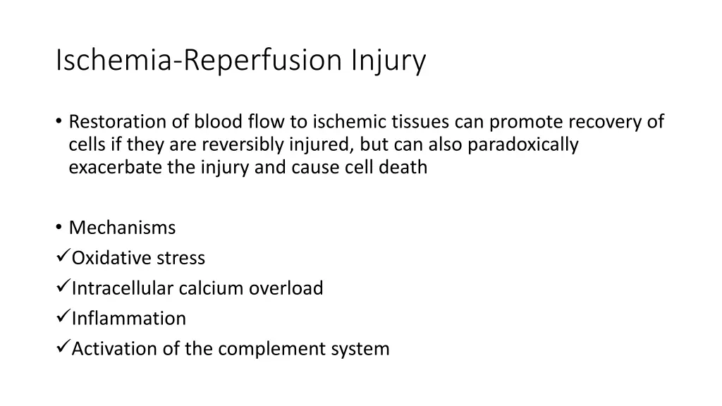 ischemia reperfusion injury