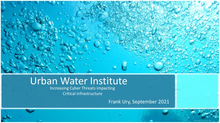 urban water institute increasing cyber threats