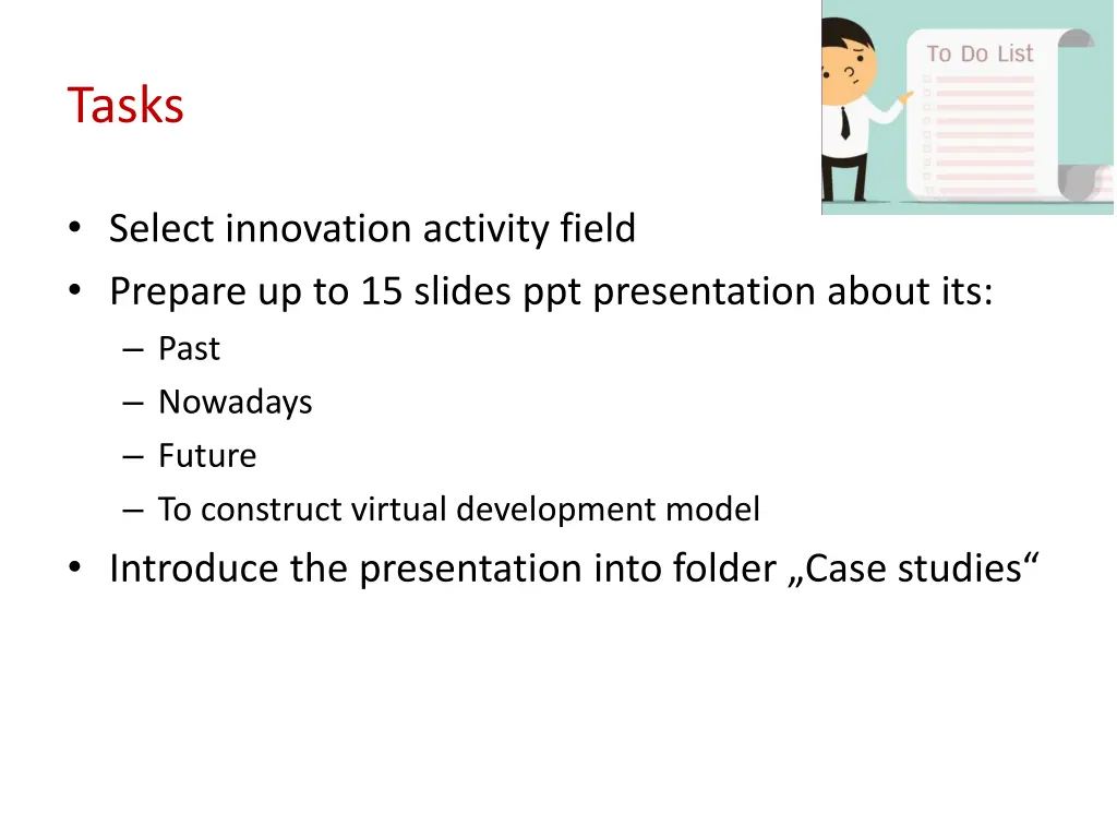tasks
