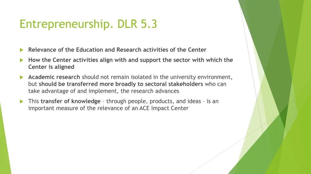 entrepreneurship dlr 5 3