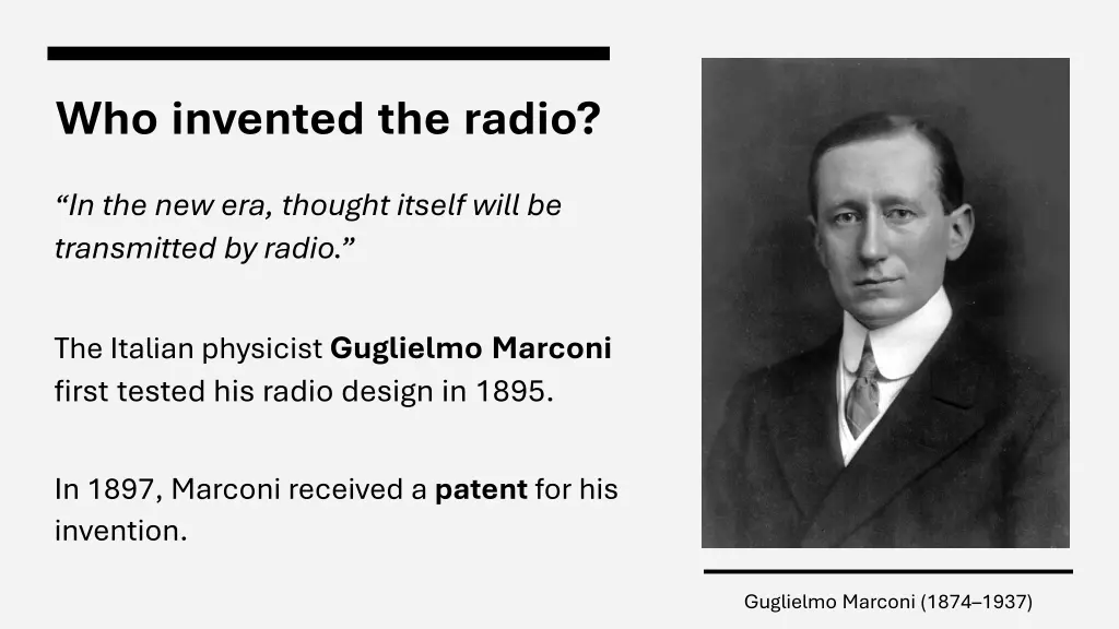 who invented the radio