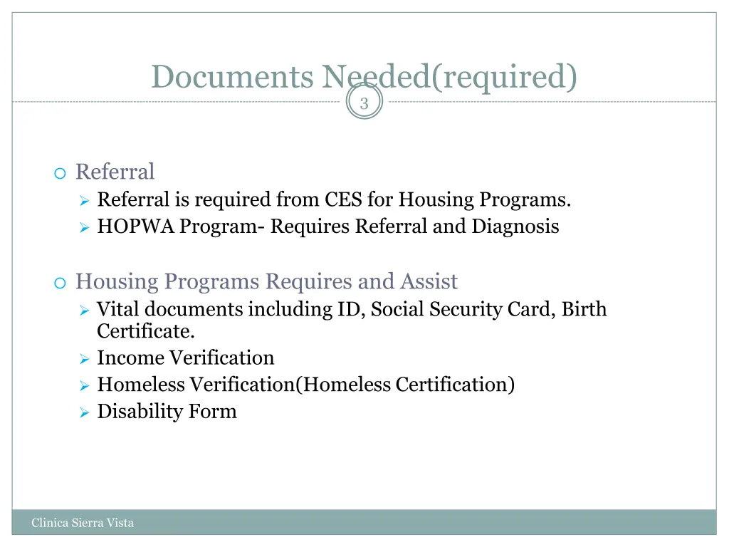documents needed required 3