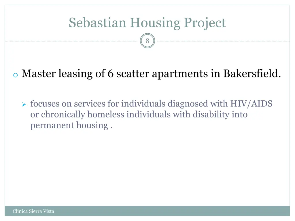 sebastian housing project