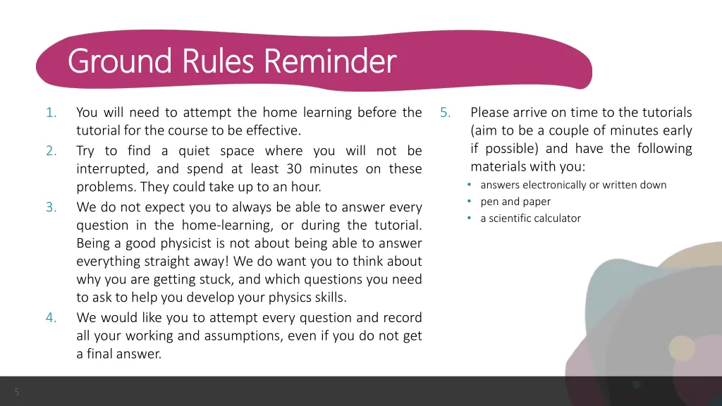 ground ground rules