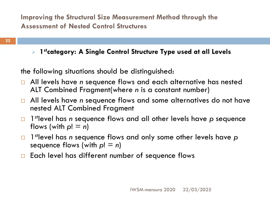 improving the structural size measurement method 2
