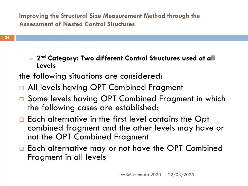 improving the structural size measurement method 4