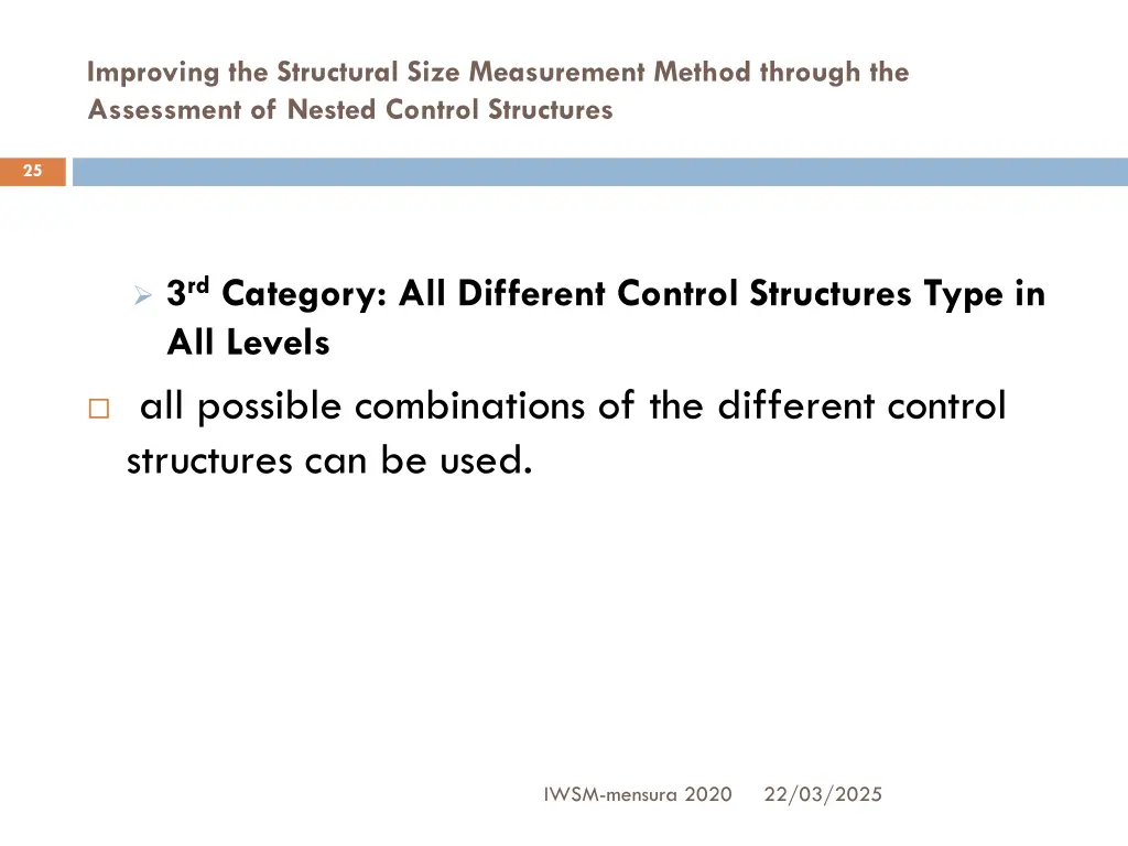 improving the structural size measurement method 5