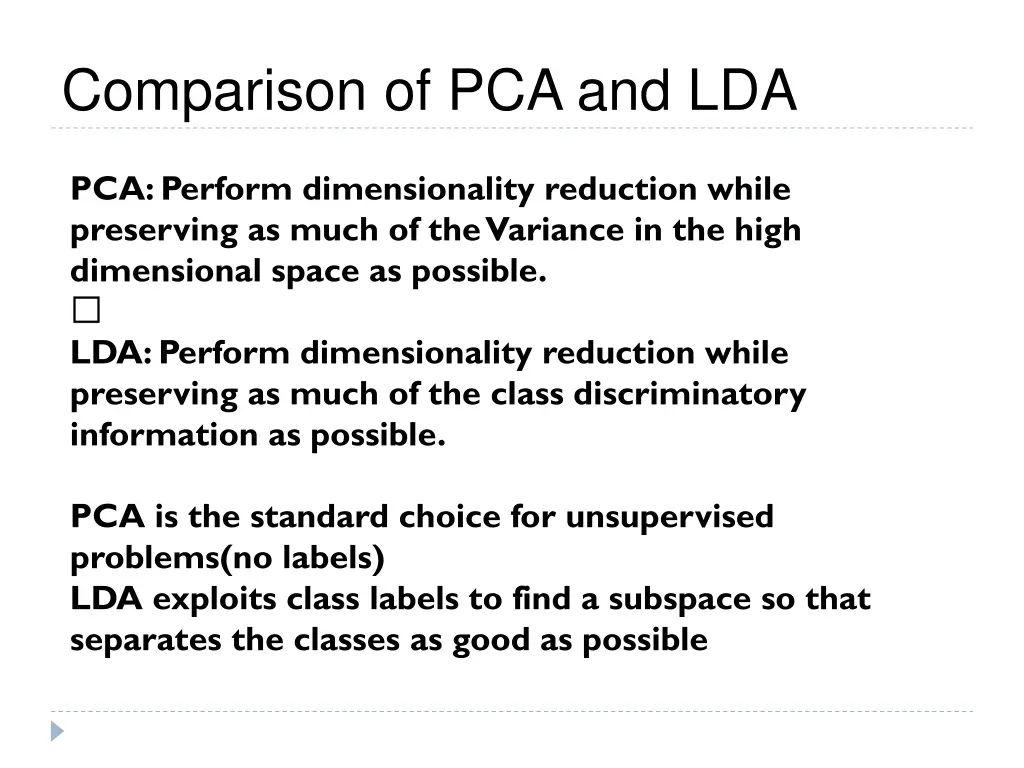 comparison of pca and lda
