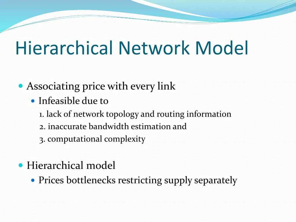 hierarchical network model