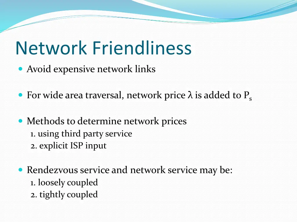 network friendliness
