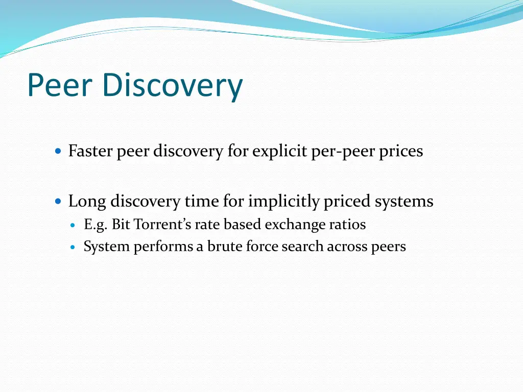 peer discovery