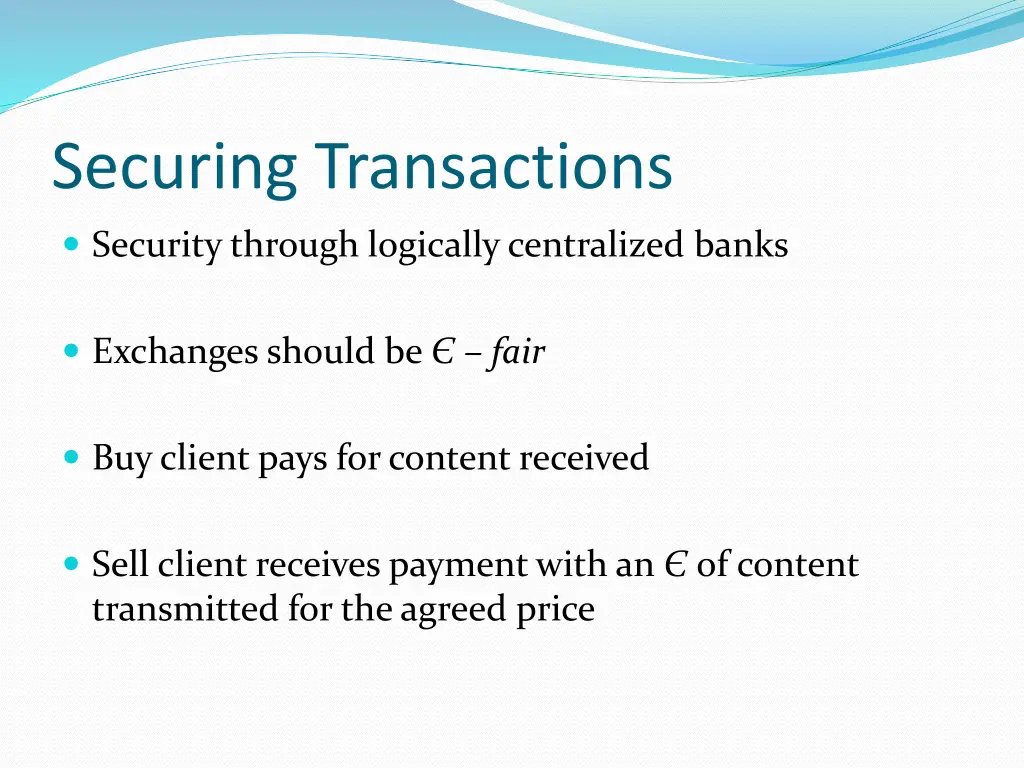 securing transactions