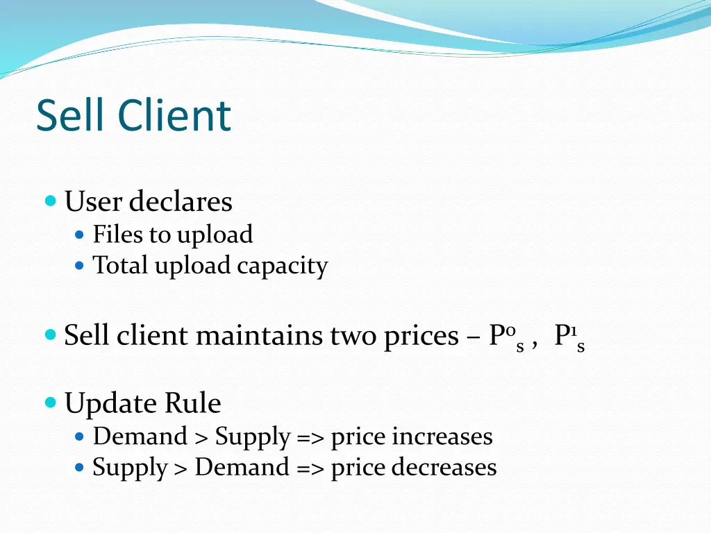 sell client