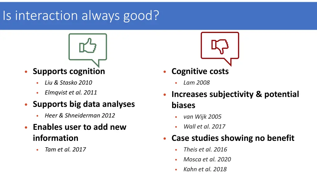 is interaction always good