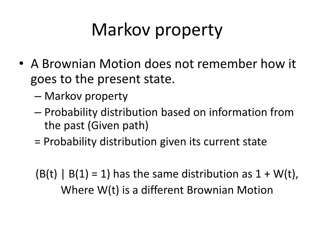 markov property