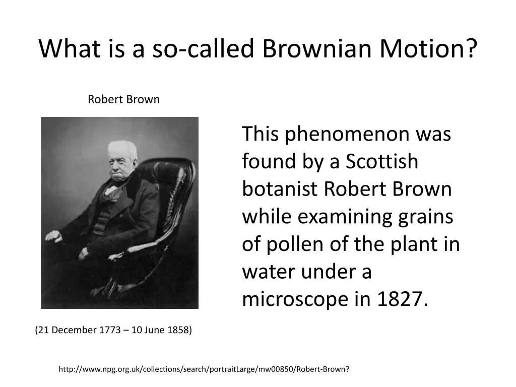 what is a so called brownian motion