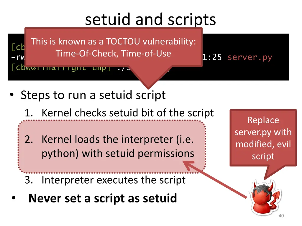 setuid and scripts