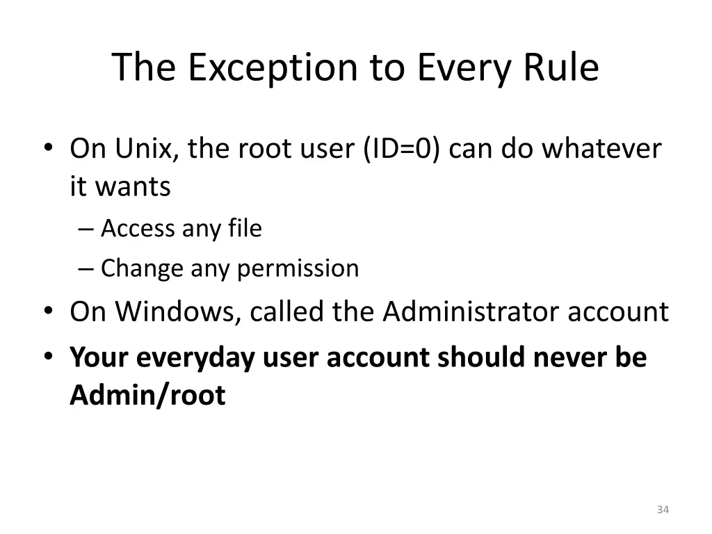 the exception to every rule
