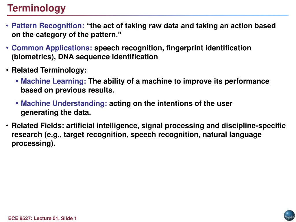 terminology