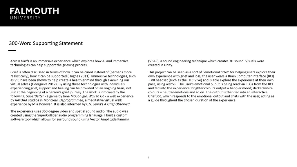300 word supporting statement