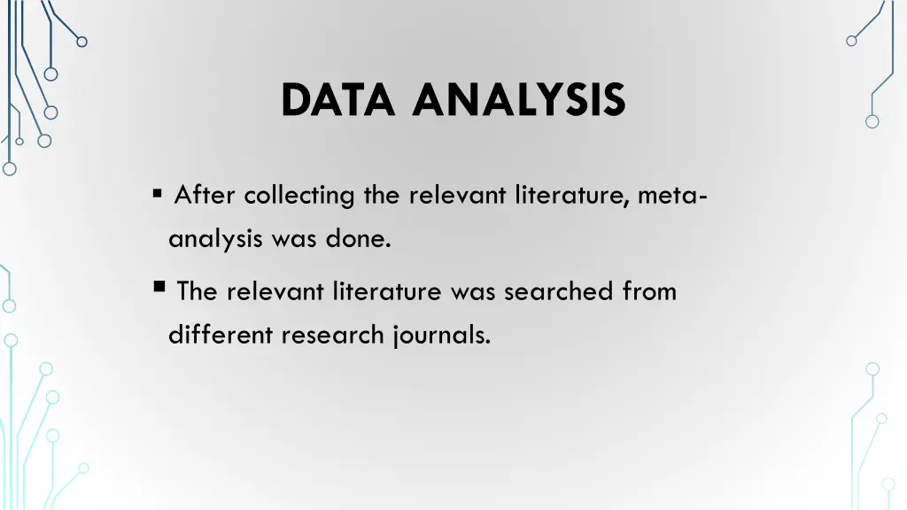 data analysis