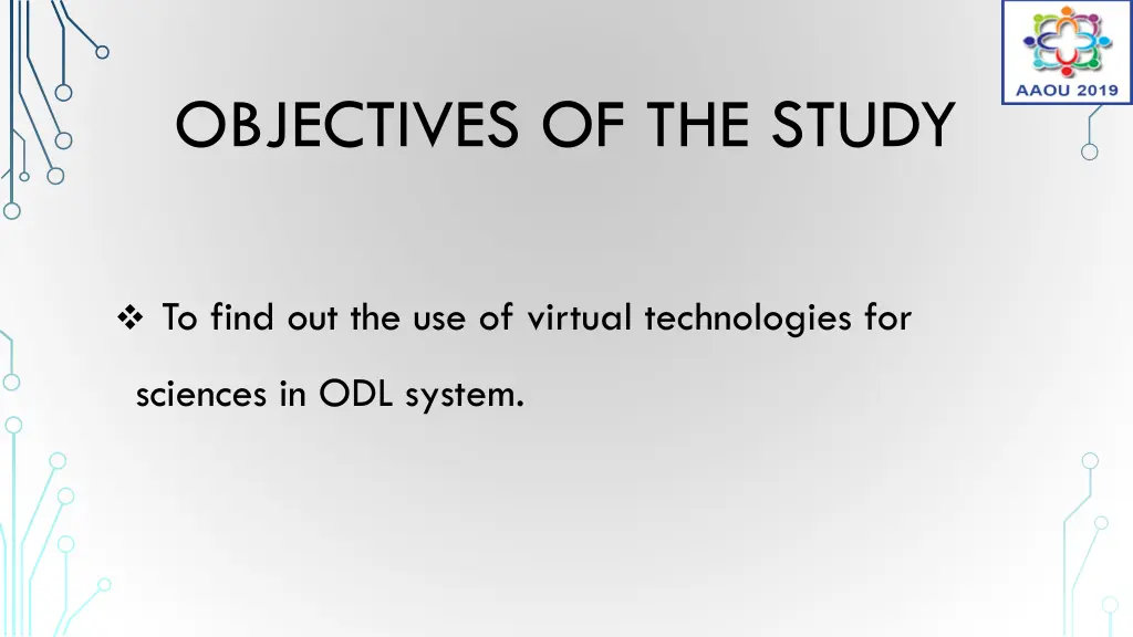 objectives of the study