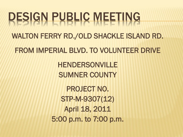 design public meeting