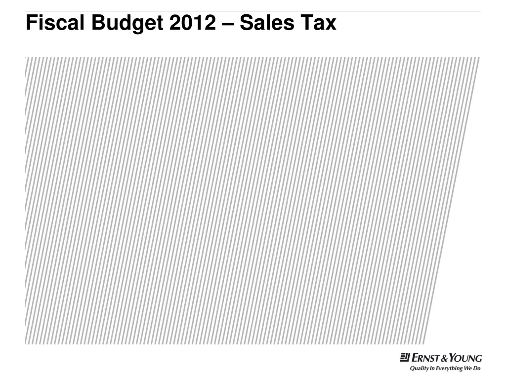 fiscal budget 2012 sales tax