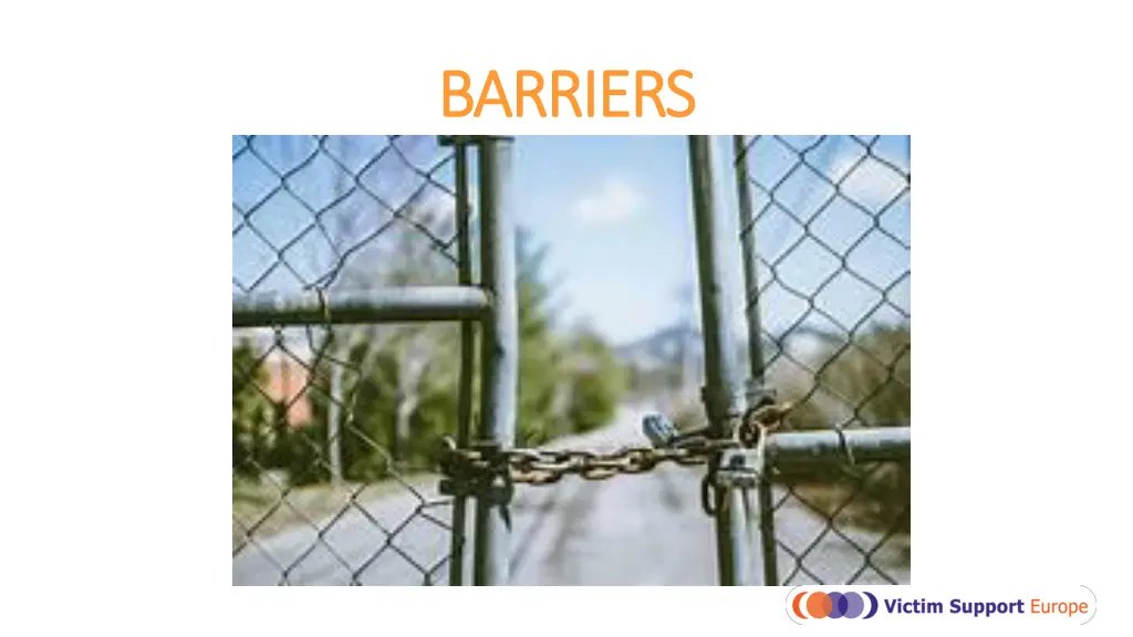 barriers barriers
