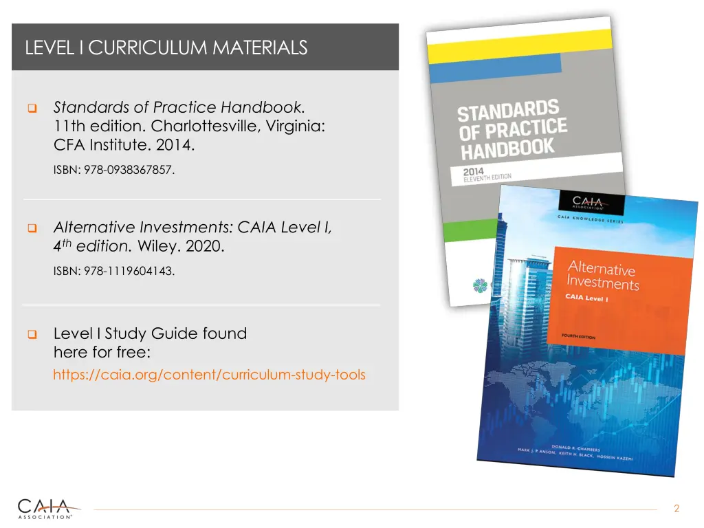 level i curriculum materials