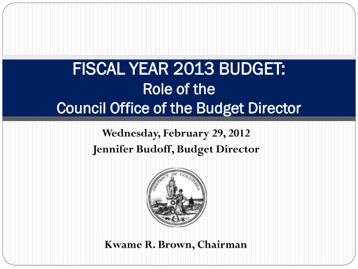 fiscal year 2013 budget fiscal year 2013 budget