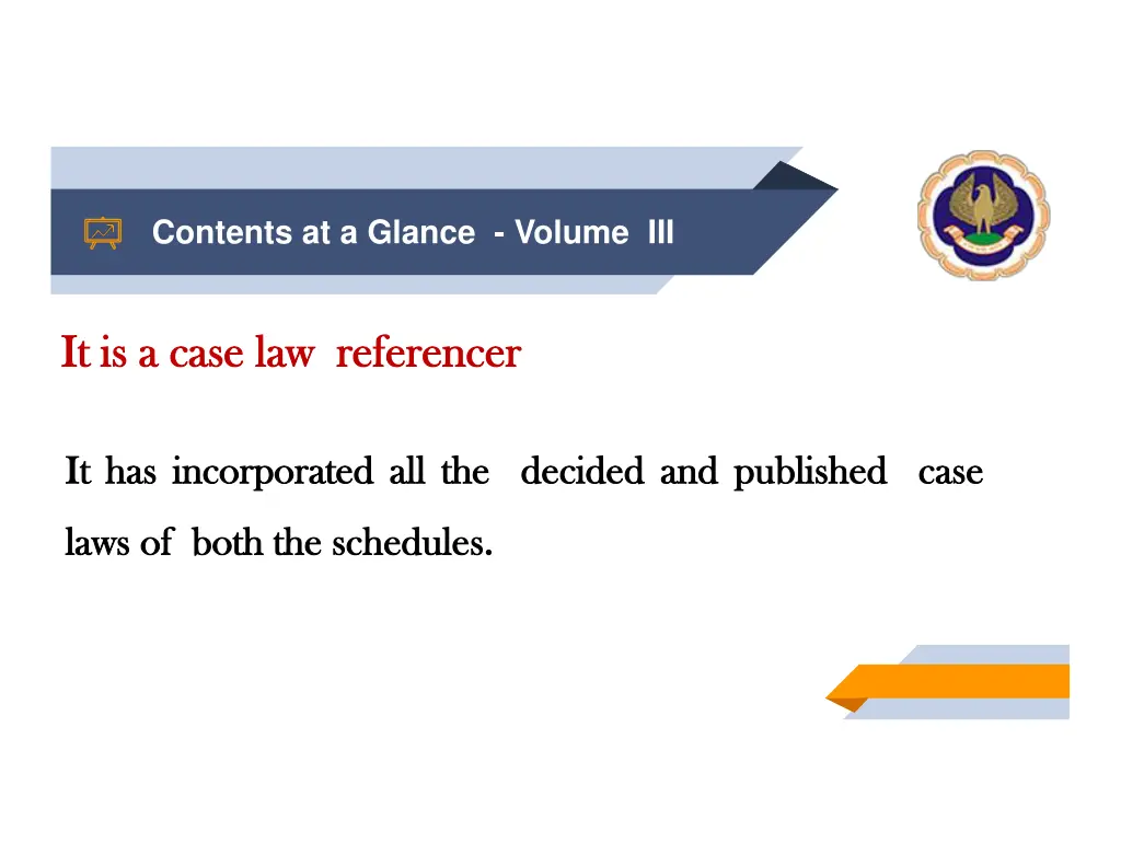 contents at a glance volume iii