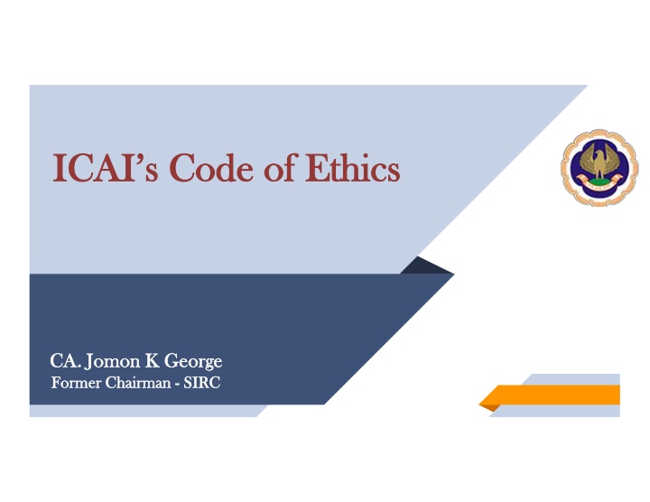 icai s code of ethics icai s code of ethics