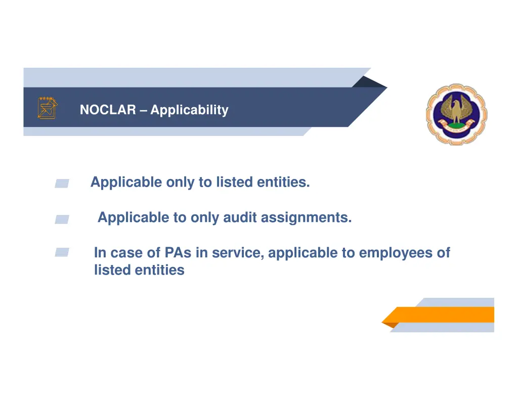 noclar applicability