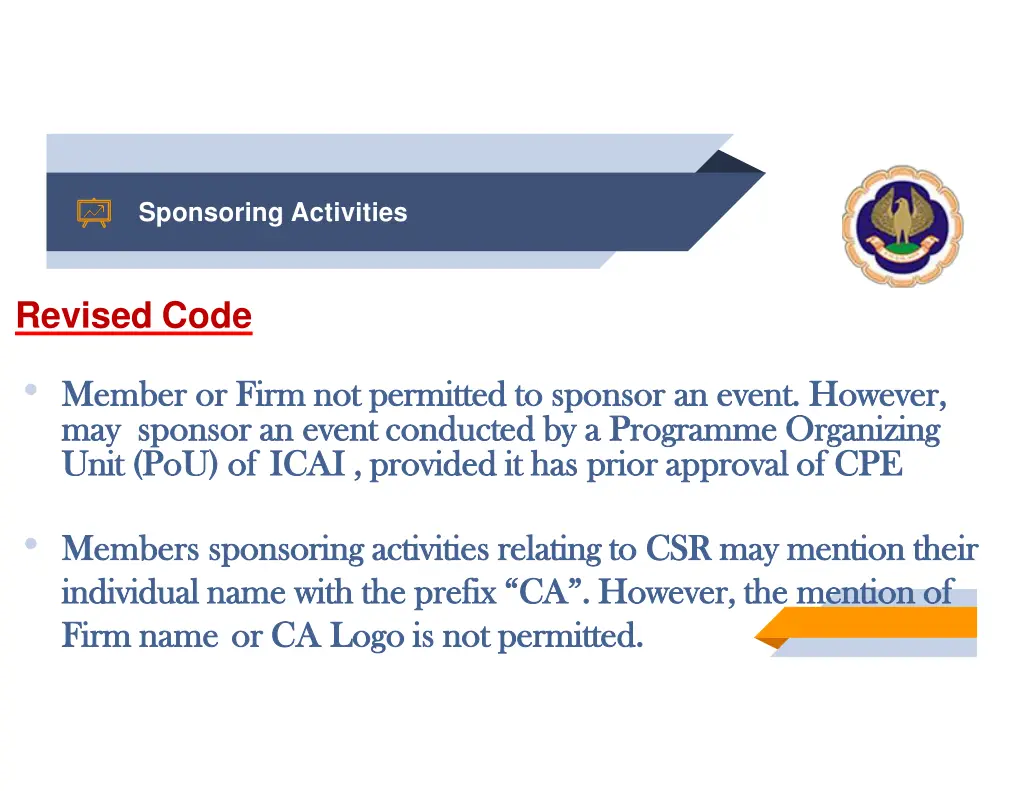 sponsoring activities