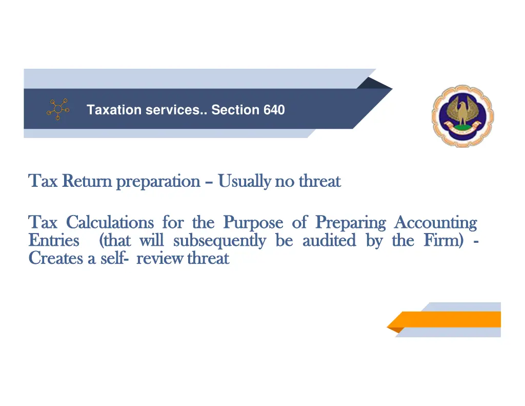 taxation services section 640