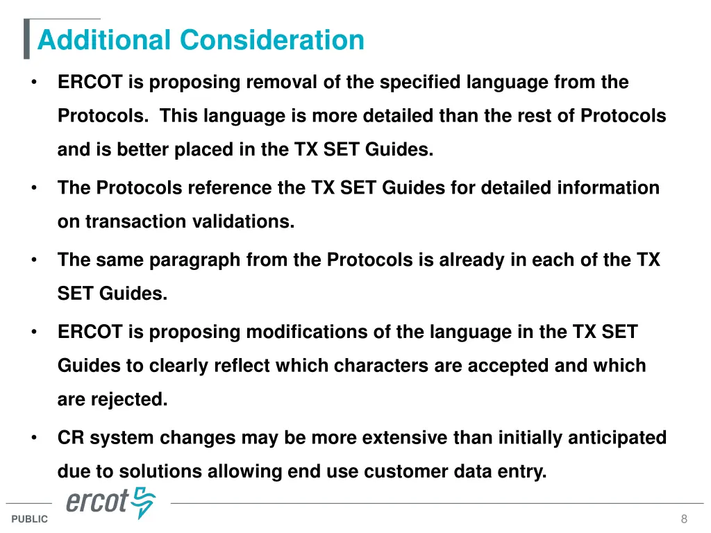 additional consideration