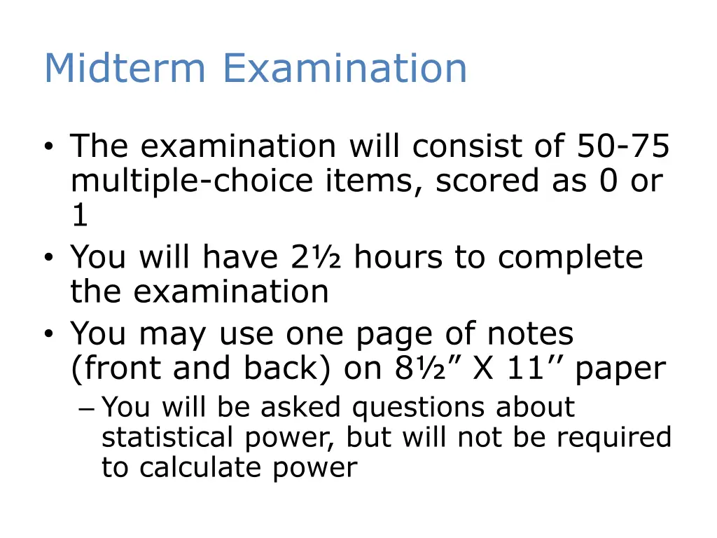 midterm examination 1