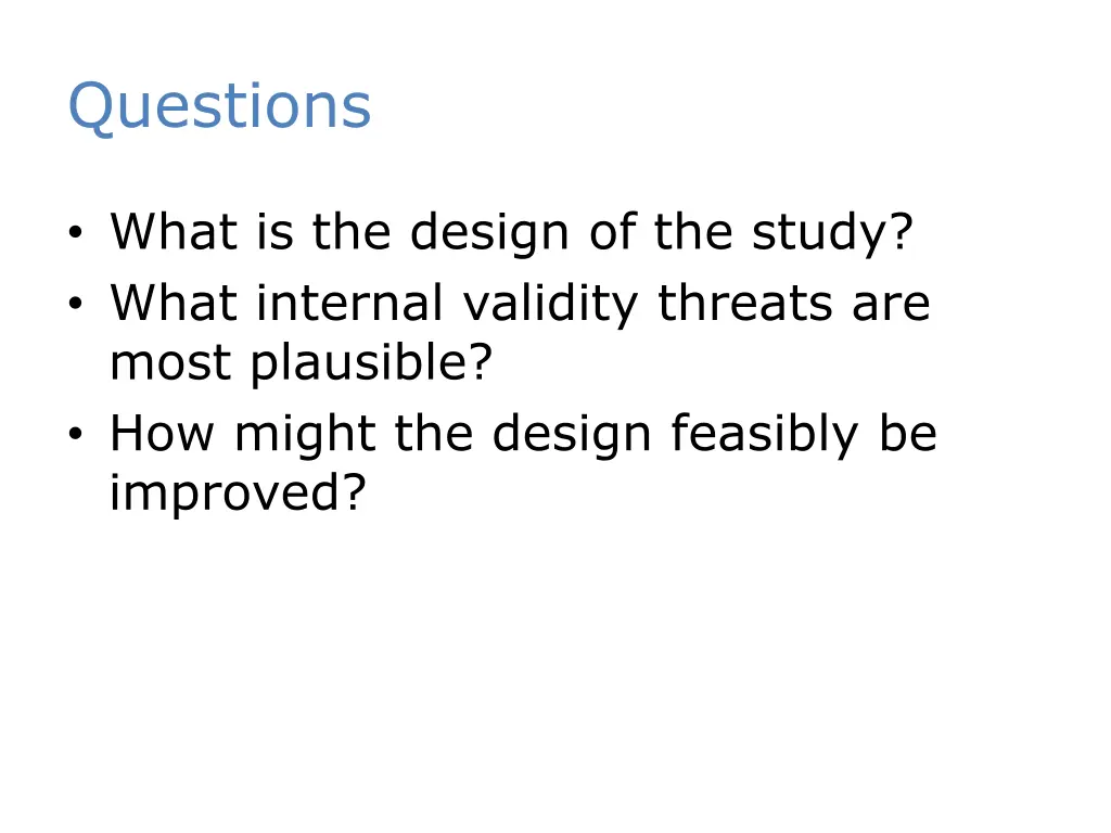 questions