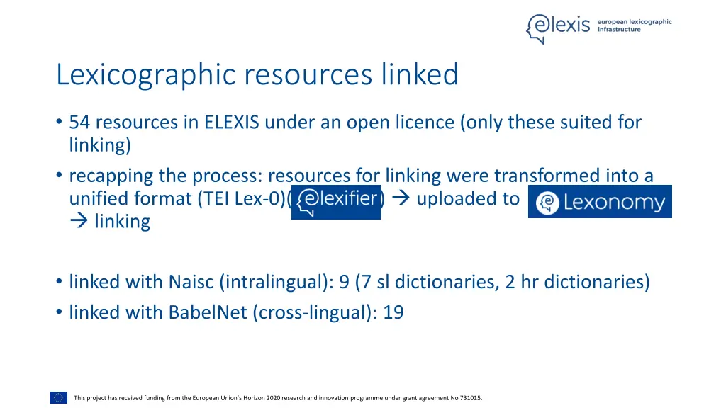 lexicographic resources linked