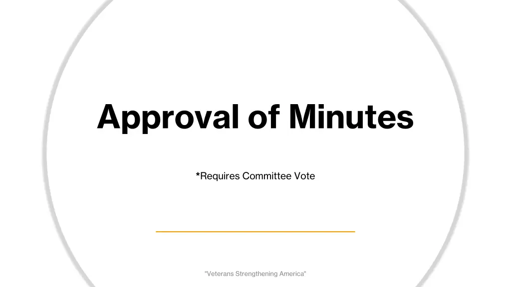 approval of minutes