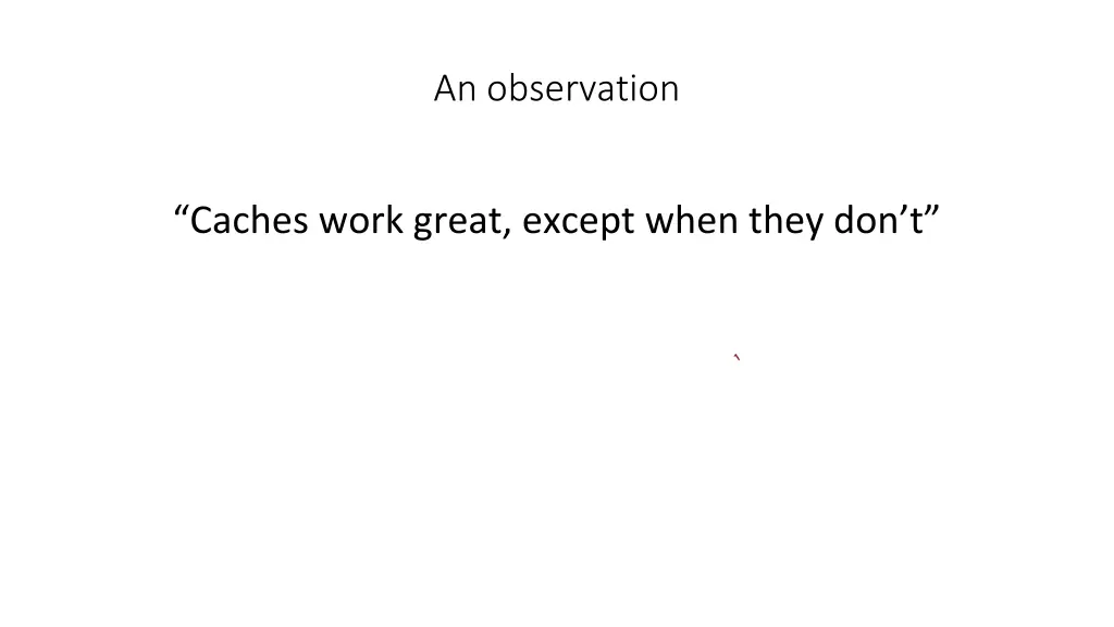 an observation