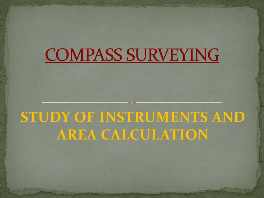 compass surveying