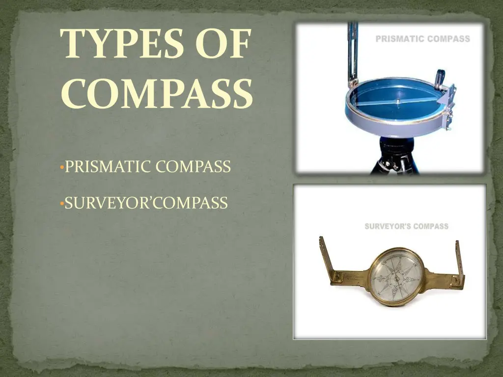 types of compass