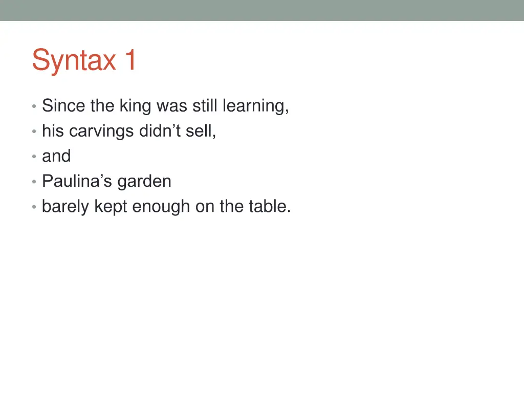 syntax 1 2